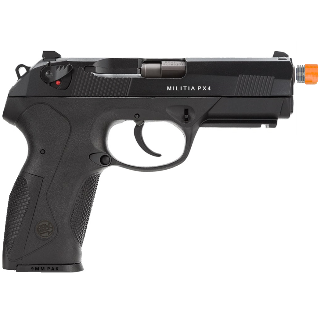 Militia Model PX4 Storm Semi-Auto Front Firing 9mm Blank Non-Gun Pistol Prop 8
